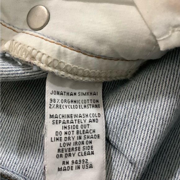 Jonathan Simkhai River High Rise Straight Patchwork Jeans - Picture 9 of 9